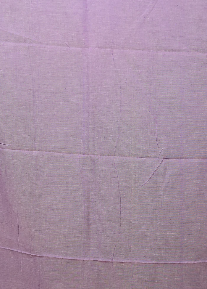 Purple Matka Silk Saree With Blouse Piece - Image 5