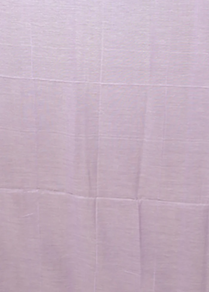 Purple Matka Silk Saree With Blouse Piece - Image 5