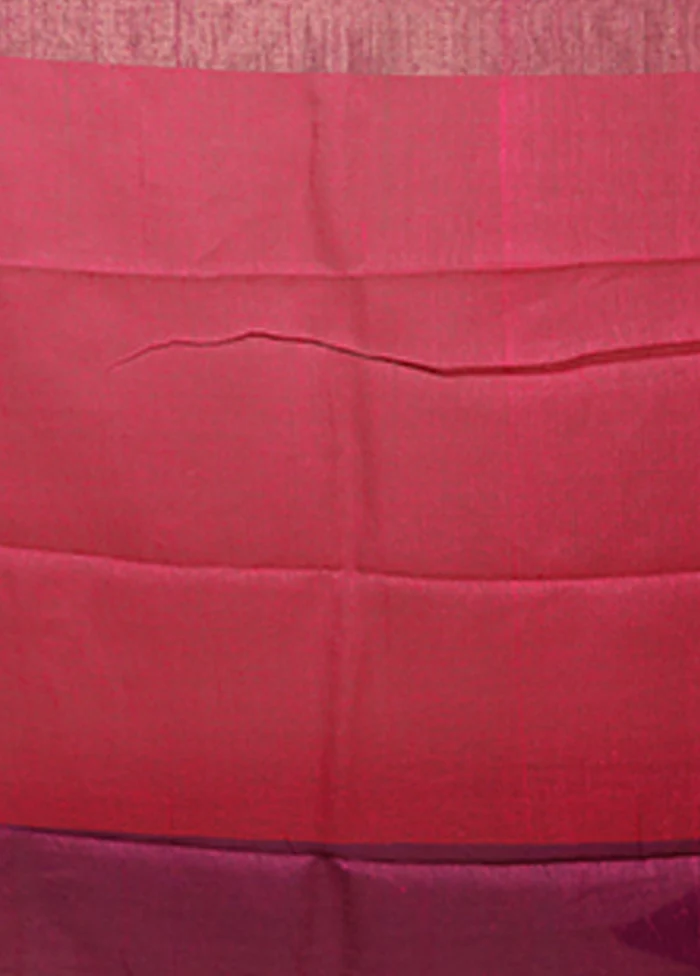 Purple Matka Silk Saree With Blouse Piece - Image 5