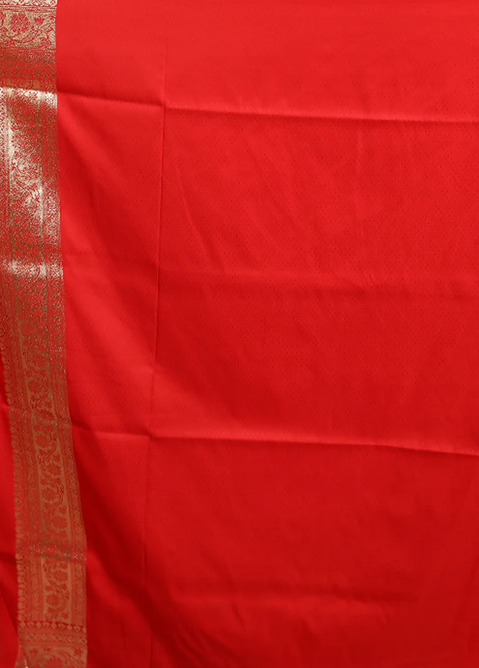 Purple Tanchoi Silk Saree With Blouse Piece - Image 5