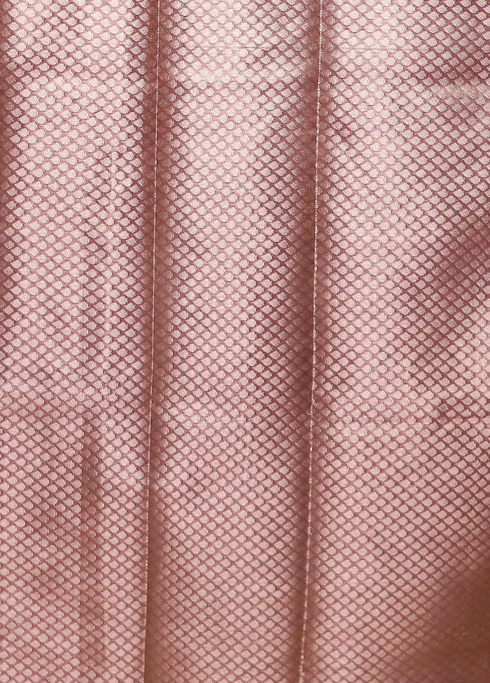 Purple Tissue Silk Saree With Blouse Piece - Image 5
