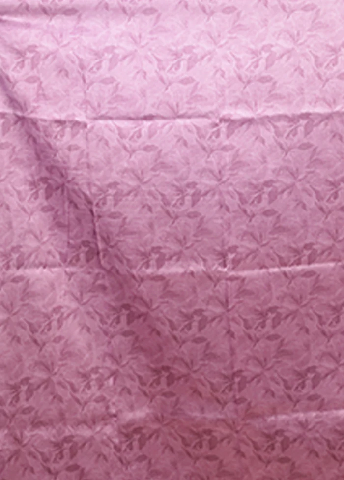 Purple Tussar Silk Saree With Blouse Piece - Image 5