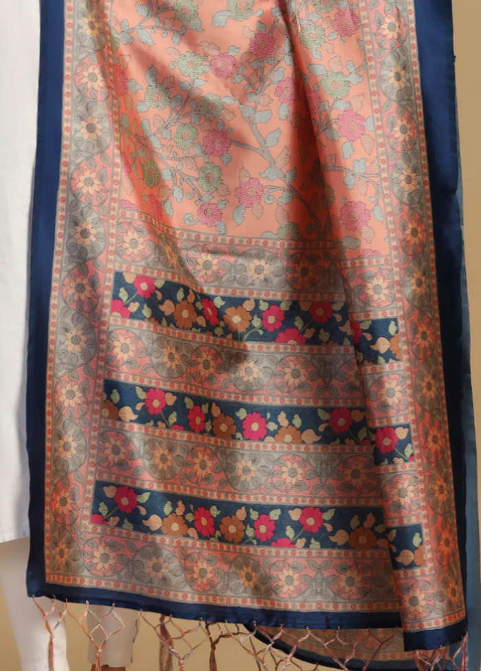 Rama Banarasi Silk Dupatta - Image 3