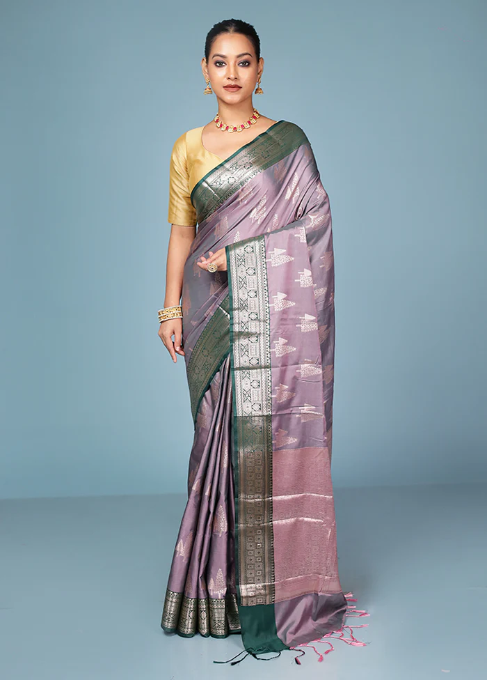 Red Dupion Silk Saree With Blouse Piece - Image 2