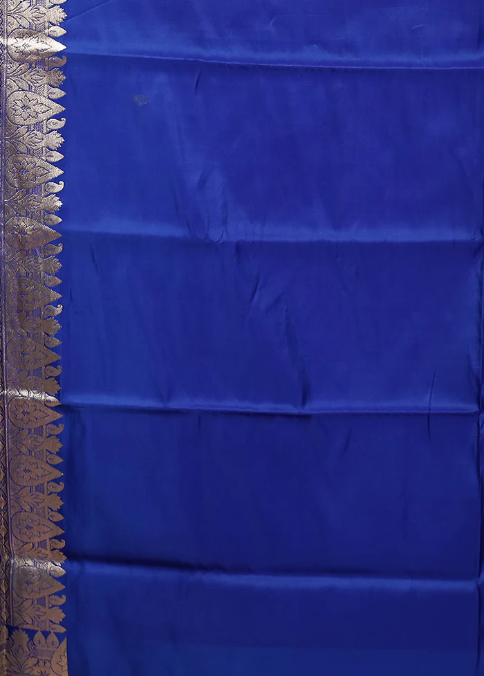 Red Handloom Banarasi Pure Silk Saree With Blouse Piece - Image 5