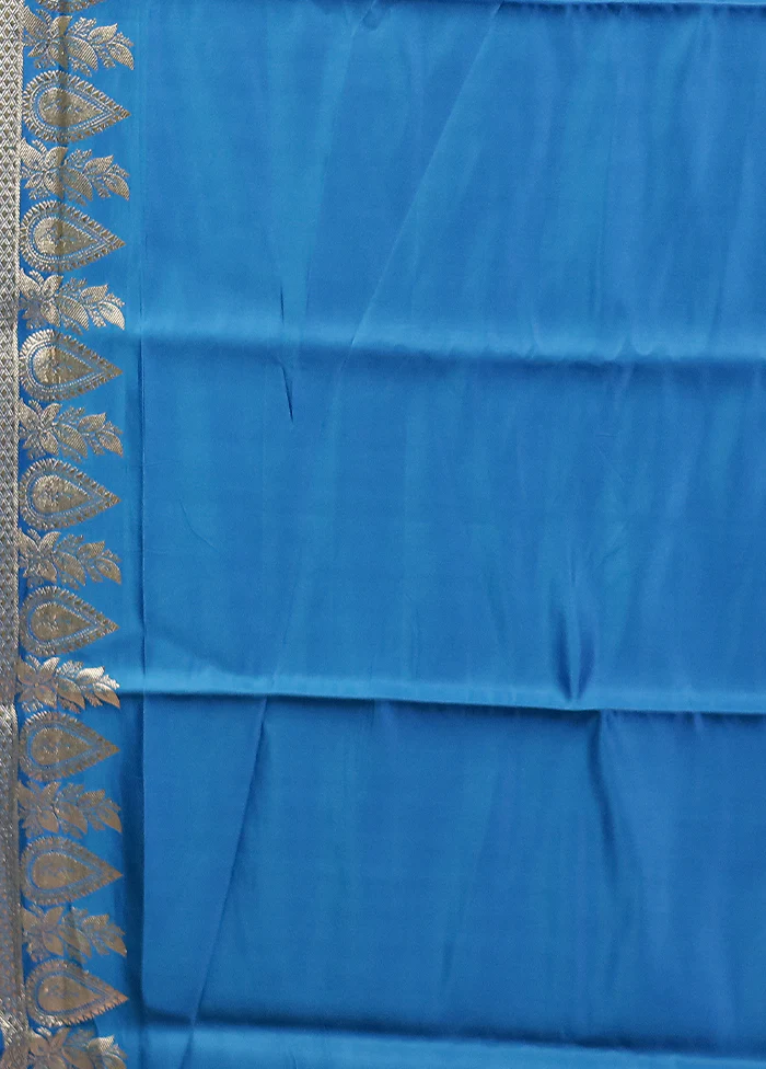 Red Handloom Banarasi Pure Silk Saree With Blouse Piece - Image 5