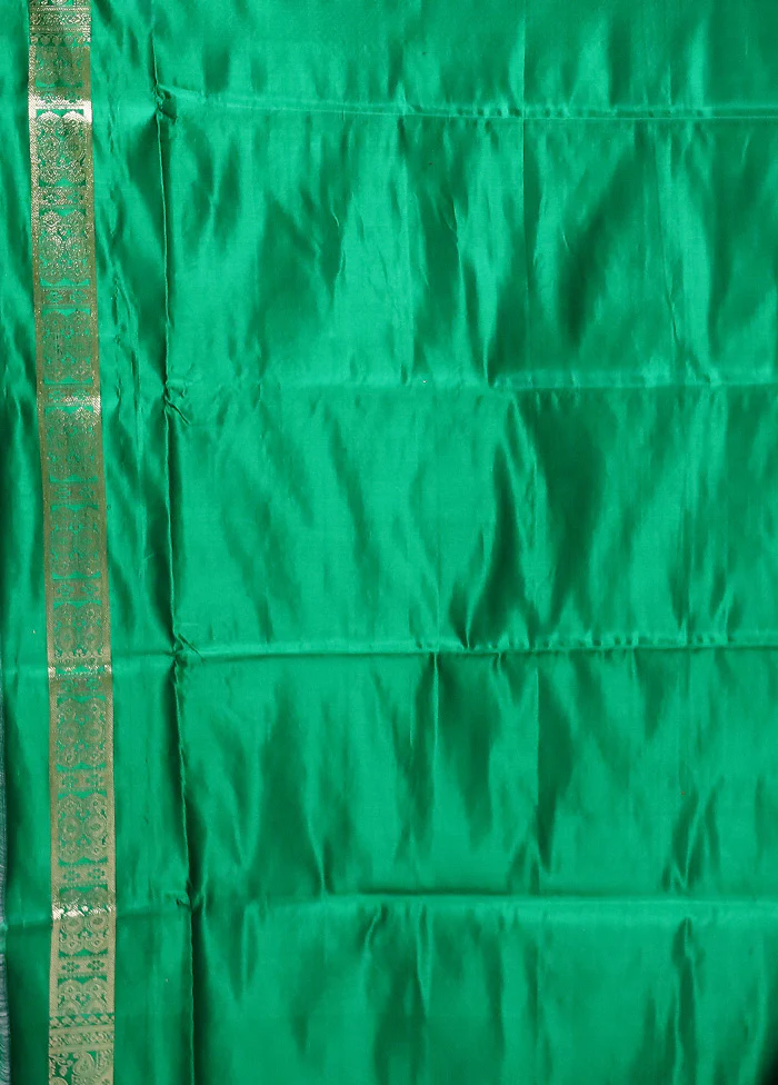 Red Handloom Banarasi Pure Silk Saree With Blouse Piece - Image 5
