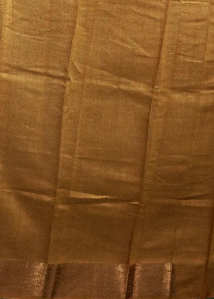 Red Handloom Dupion Pure Silk Saree With Blouse Piece - Image 5