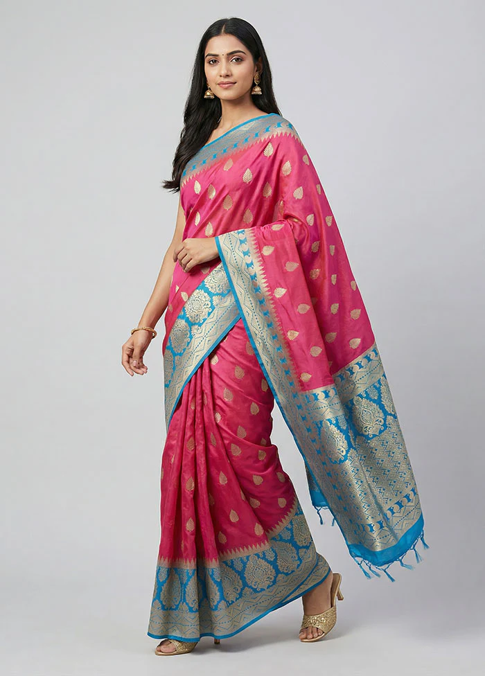 Red Kanjivaram Silk Saree With Blouse Piece