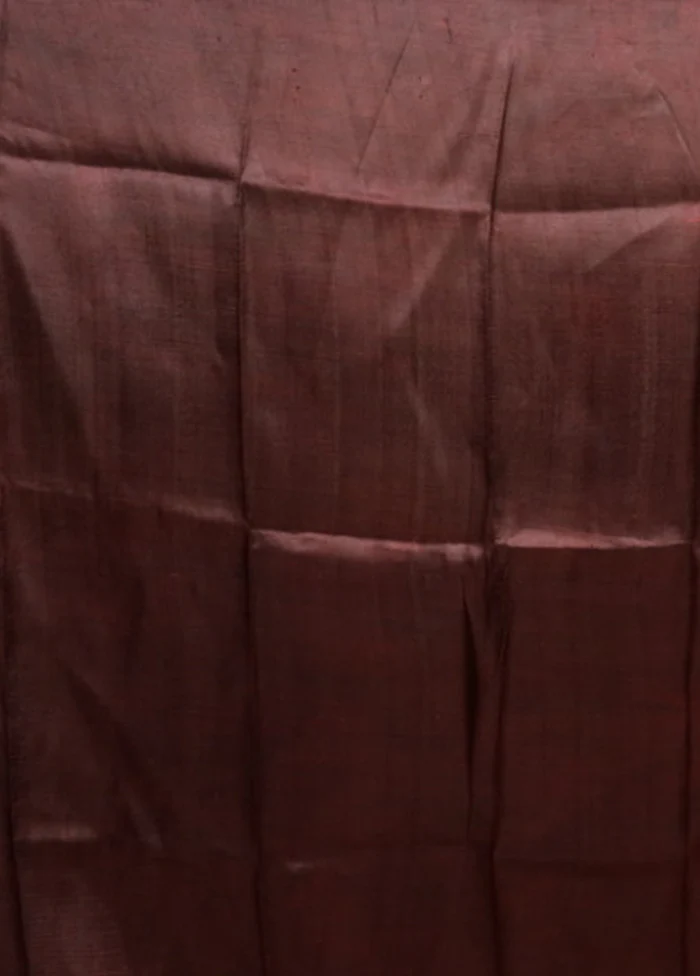 Red Printed Silk Saree Without Blouse Piece - Image 5