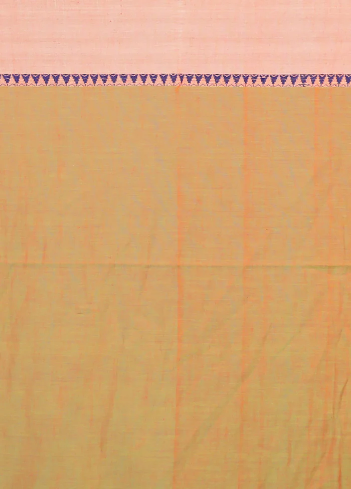 Yellow Matka Silk Saree With Blouse Piece - Image 5