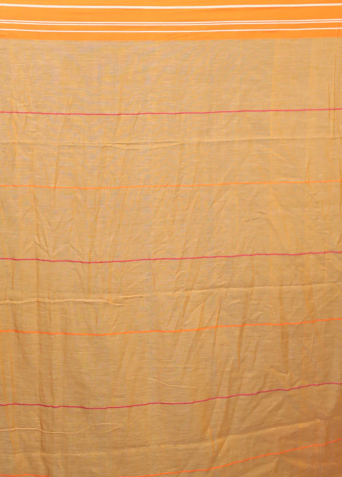 Rust Matka Silk Saree With Blouse Piece - Image 5
