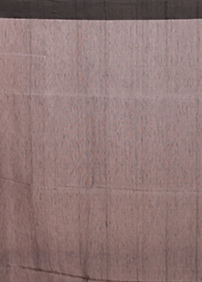 Rust Matka Silk Saree With Blouse Piece - Image 5