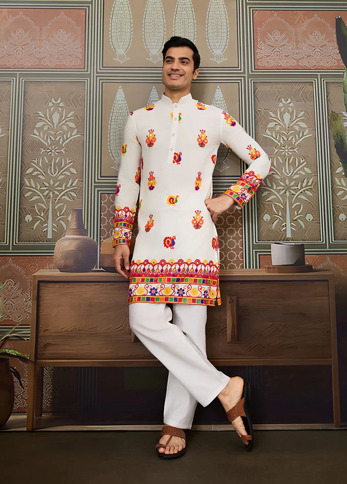 White Cotton Kurta
