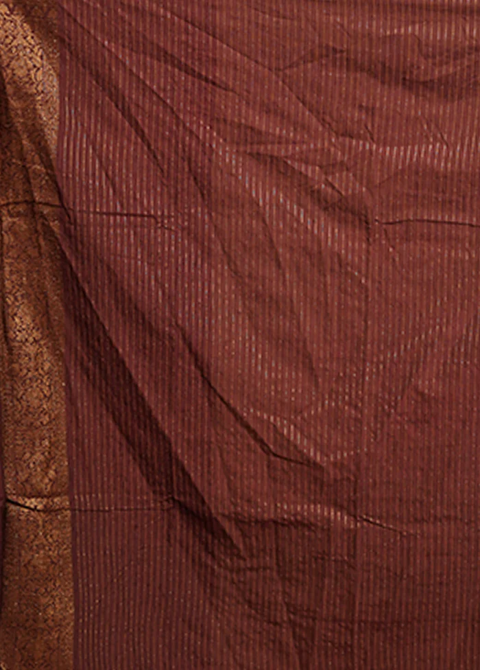 White Dupion Silk Saree With Blouse Piece - Image 5