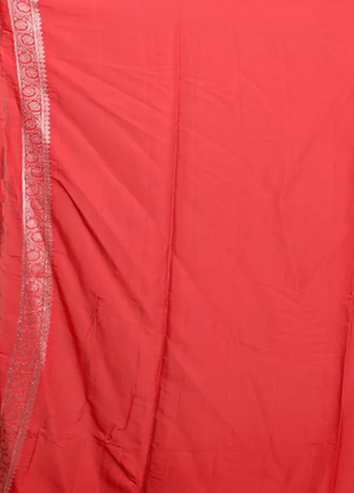 White Georgette Saree With Blouse Piece - Image 5