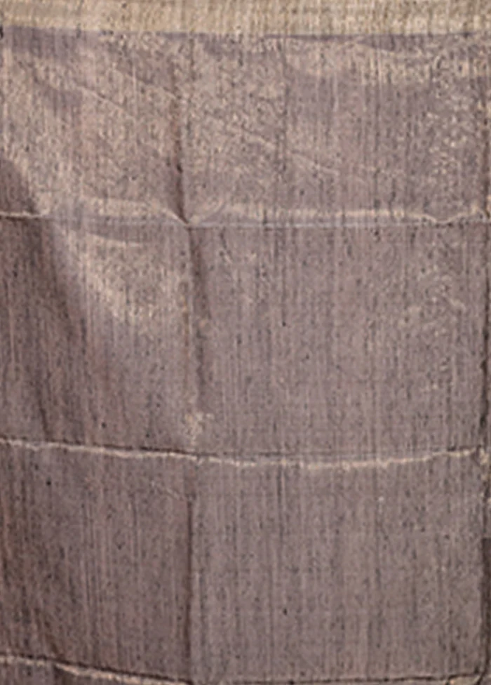 White Handloom Matka Pure Silk Saree With Blouse Piece - Image 5