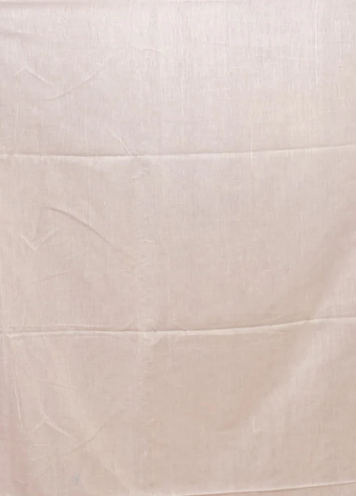 White Matka Silk Saree With Blouse Piece - Image 5