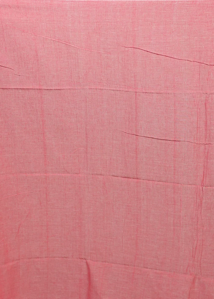 White Matka Silk Saree With Blouse Piece - Image 5