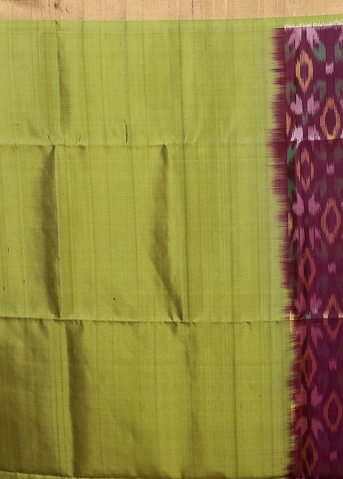 Wine Handloom Kanchipuram Pure Silk Saree With Blouse Piece - Image 5