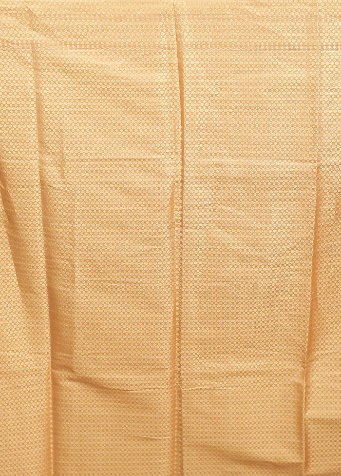 Yellow Cotton Saree With Blouse Piece - Image 5
