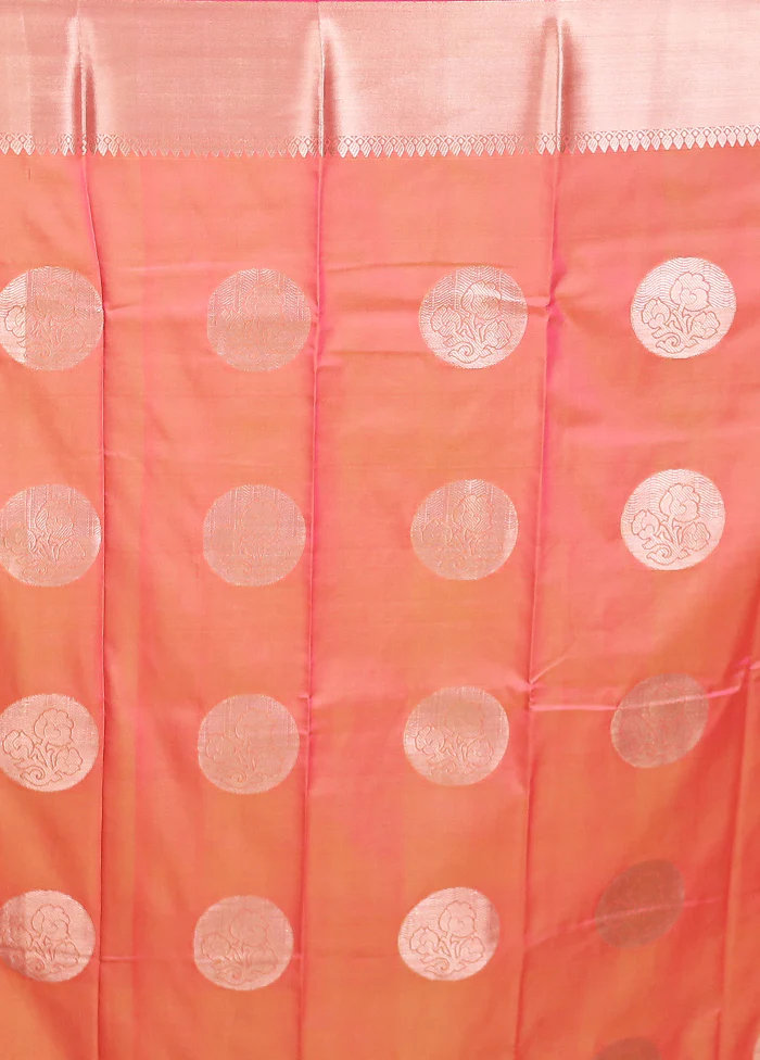 Yellow Dupion Silk Saree With Blouse Piece - Image 5