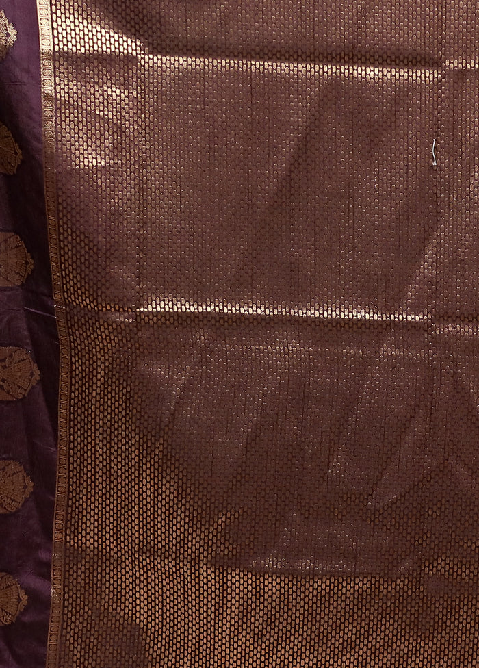 Yellow Dupion Silk Saree With Blouse Piece - Image 5