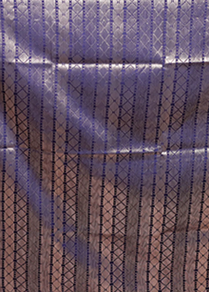 Yellow Dupion Silk Saree With Blouse Piece - Image 5