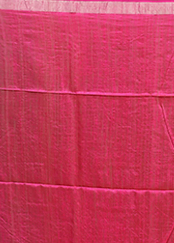 Yellow Handloom Matka Pure Silk Saree With Blouse Piece - Image 5