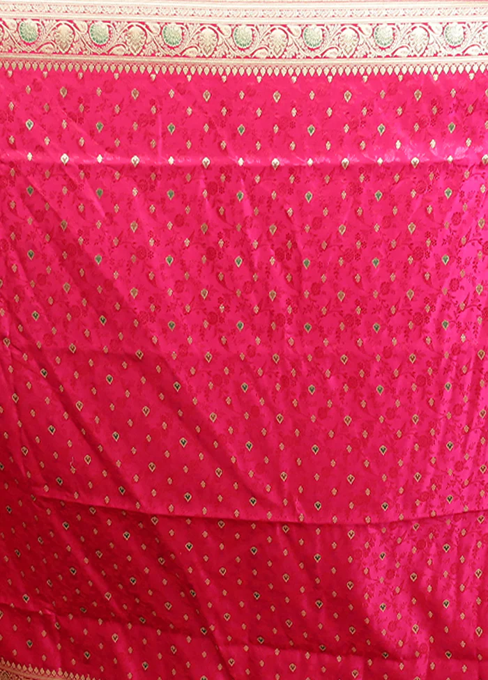 Yellow Handloom Tanchoi Pure Silk Saree With Blouse Piece - Image 5