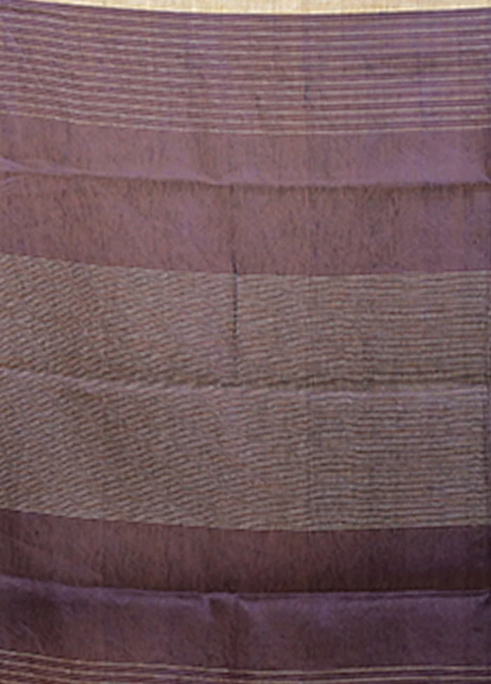 Yellow Linen Silk Saree With Blouse Piece - Image 5