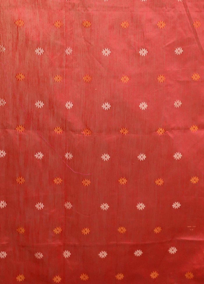Yellow Matka Silk Saree With Blouse Piece - Image 5