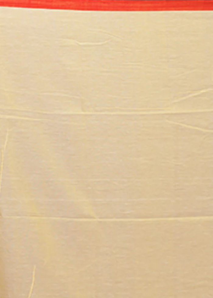 Yellow Matka Silk Saree With Blouse Piece - Image 5