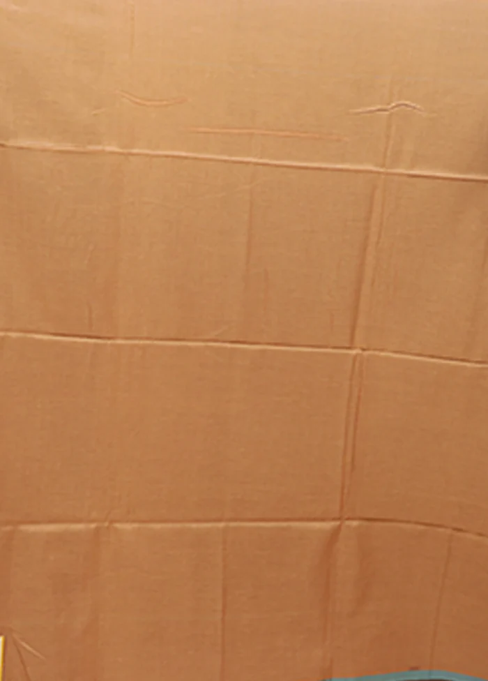 Yellow Matka Silk Saree With Blouse Piece - Image 5