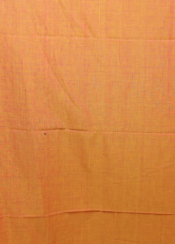Yellow Matka Silk Saree With Blouse Piece - Image 5